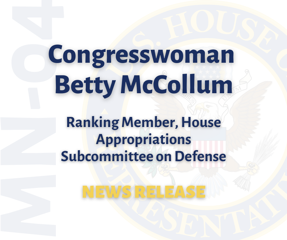 McCollum Statement on the Republican Motion to Vacate the Chair