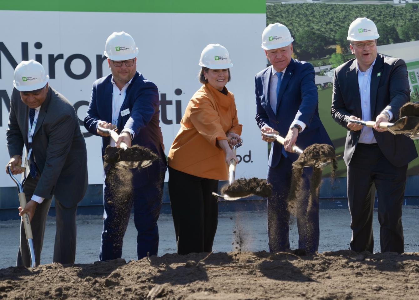 Congresswoman McCollum and Governor Walz Break Ground on New Niron Magnetics Facility