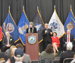Rep. McCollum addresses the 2024 State of Minnesota Veterans Day Program