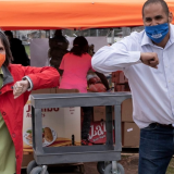 Rep McCollum and Tony Sanneh 