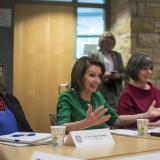 Welcoming Speaker Pelosi to St. Paul for a health care roundtable in 2019