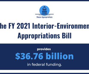 FY 21 Interior Appropriations