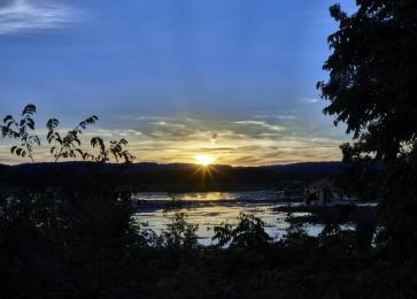 Mississippi River sunset